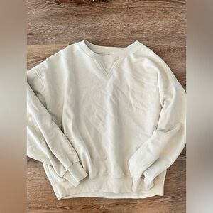 Buck Mason Cream Pullover